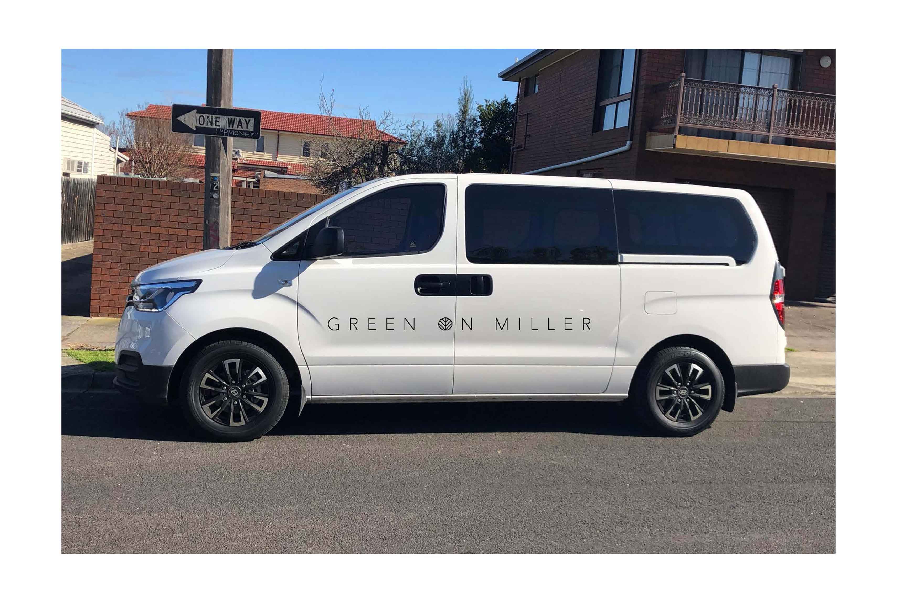 Green on Miller Van Design Overlay