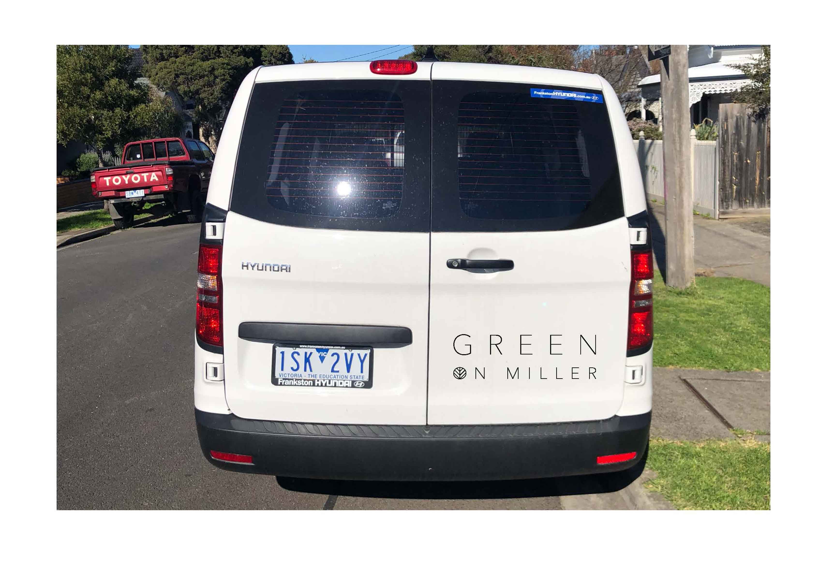 Green on Miller Van Design Overlay