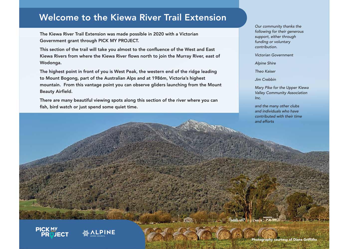 Alpine Shire Council - Kiewa River Trail - Artwork