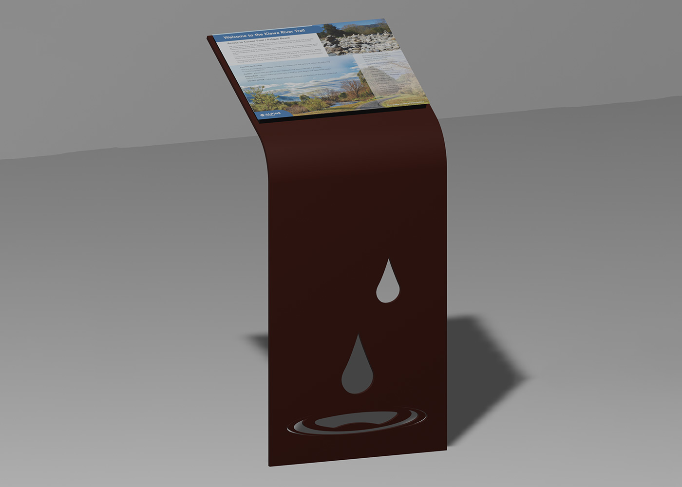Alpine Shire Council - Kiewa River Trail - 3D Render