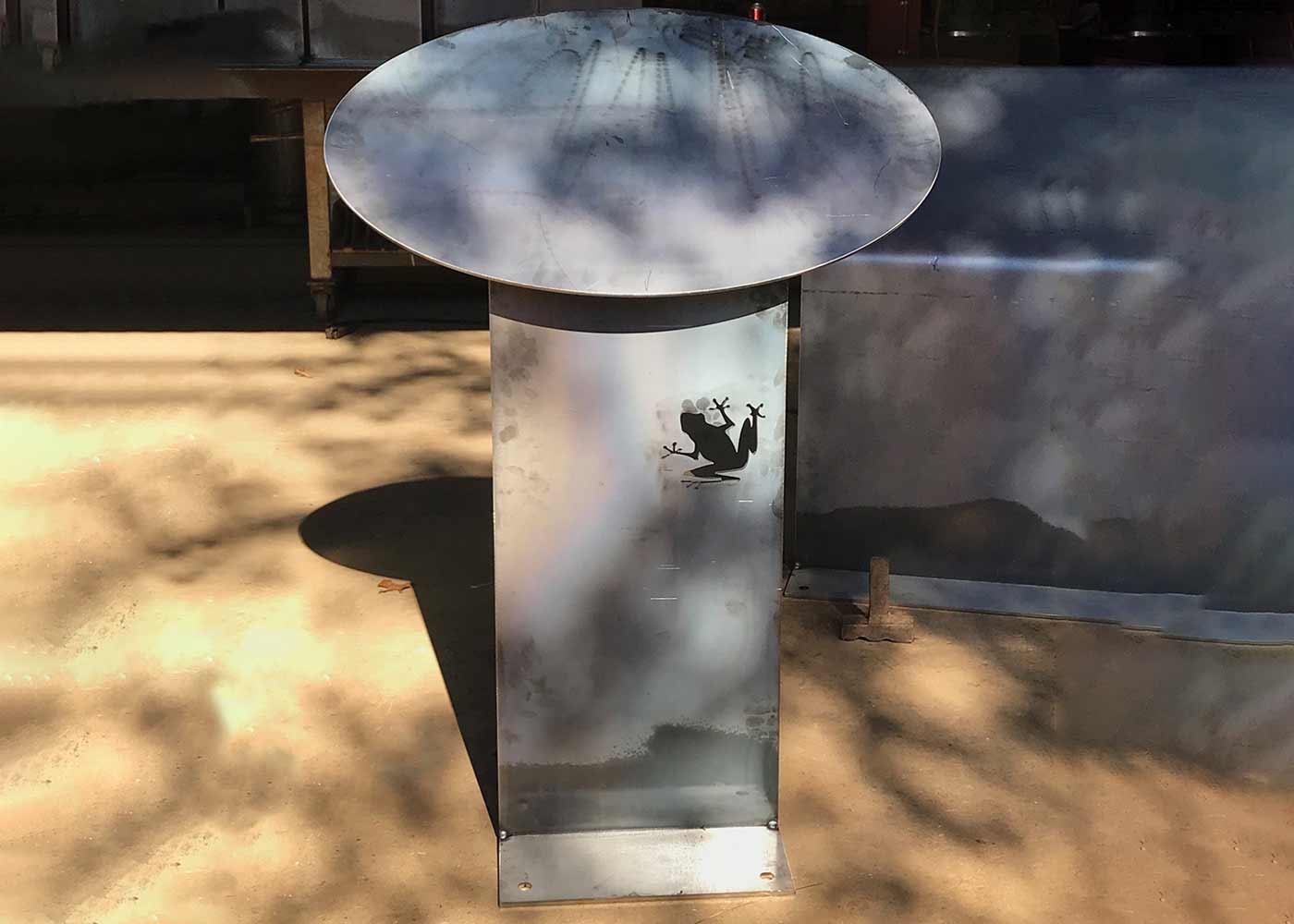 Corten Plynth Interpretive Signage - Steel Structure