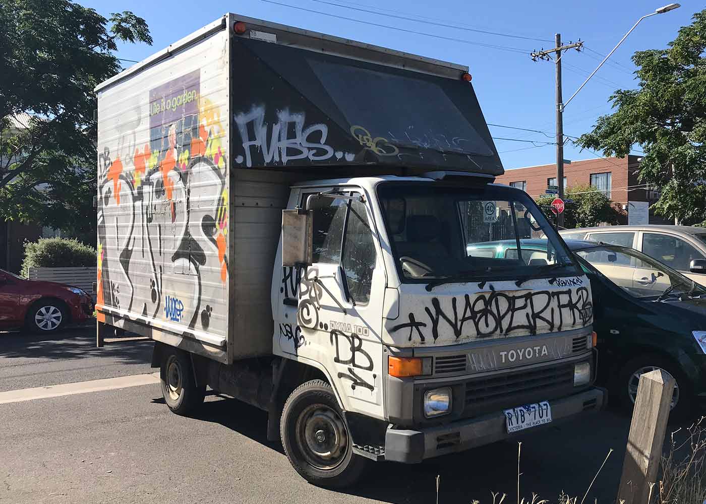 Northcote Nursery Truck - Origianl Vandalised State