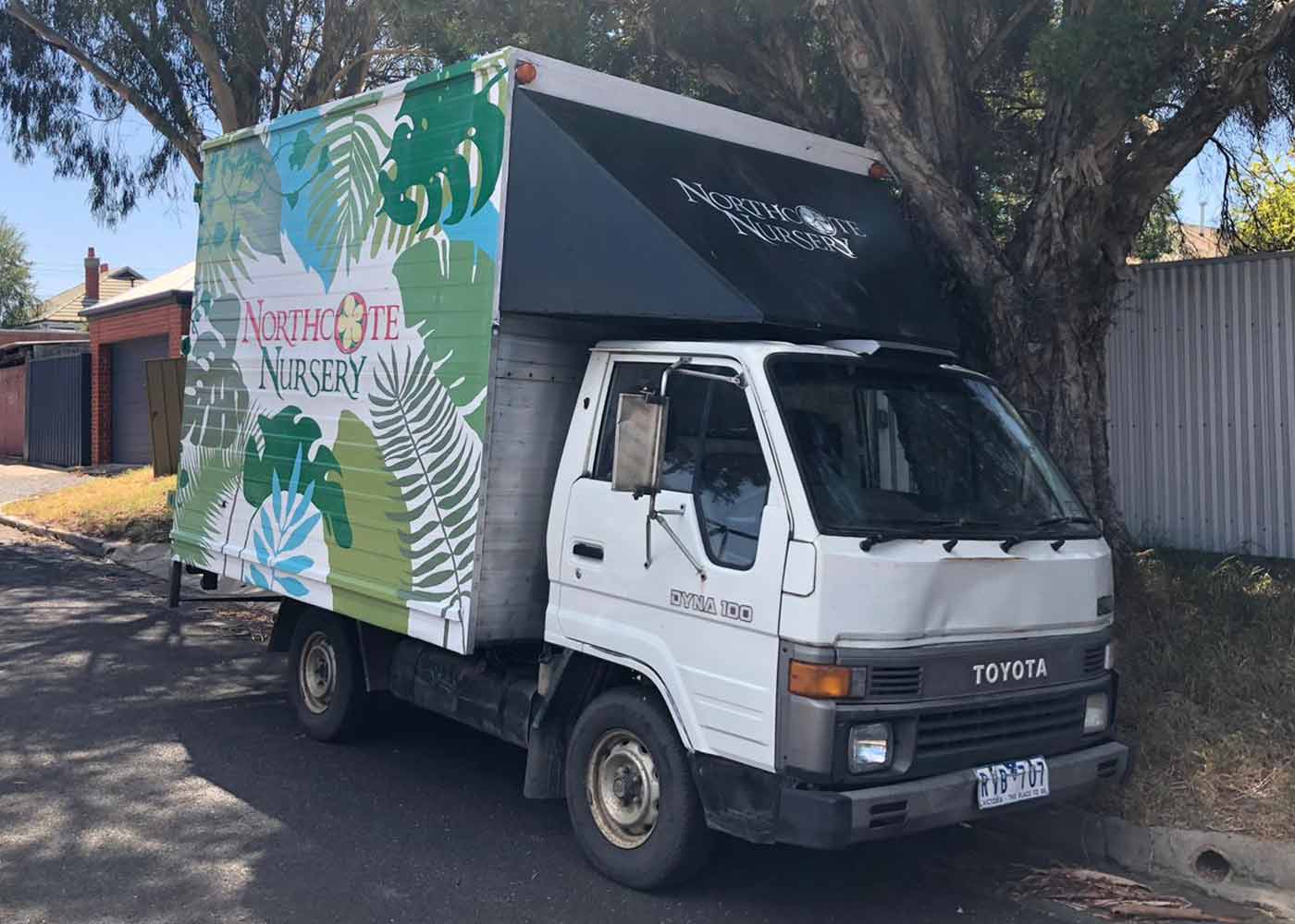 Northcote Nursery Truck - The completed Painted Design